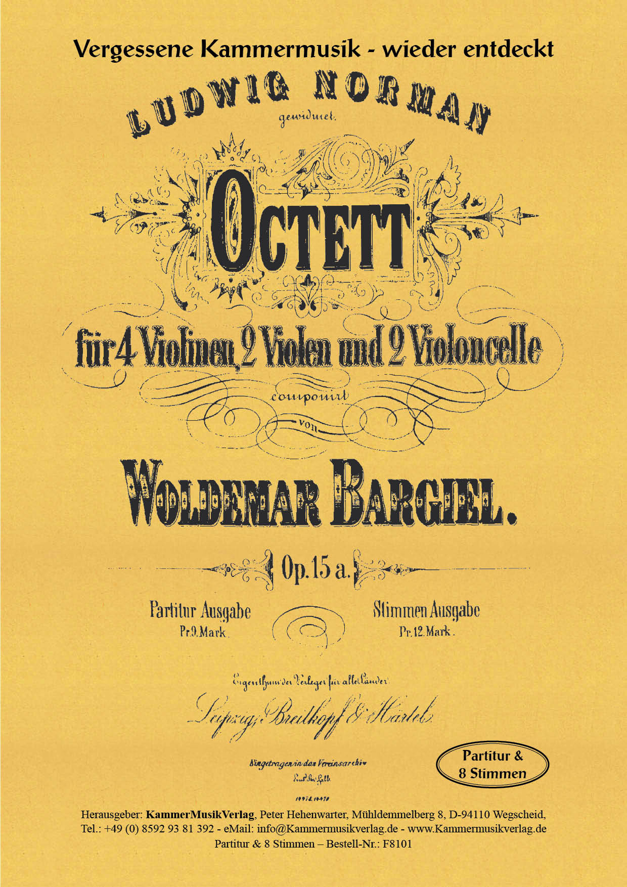 8101-Bargiel_op_15A_Titelgrafikc96C9EbwjVcGq Bargiel, Woldemar - String Octet in C minor, op.15a