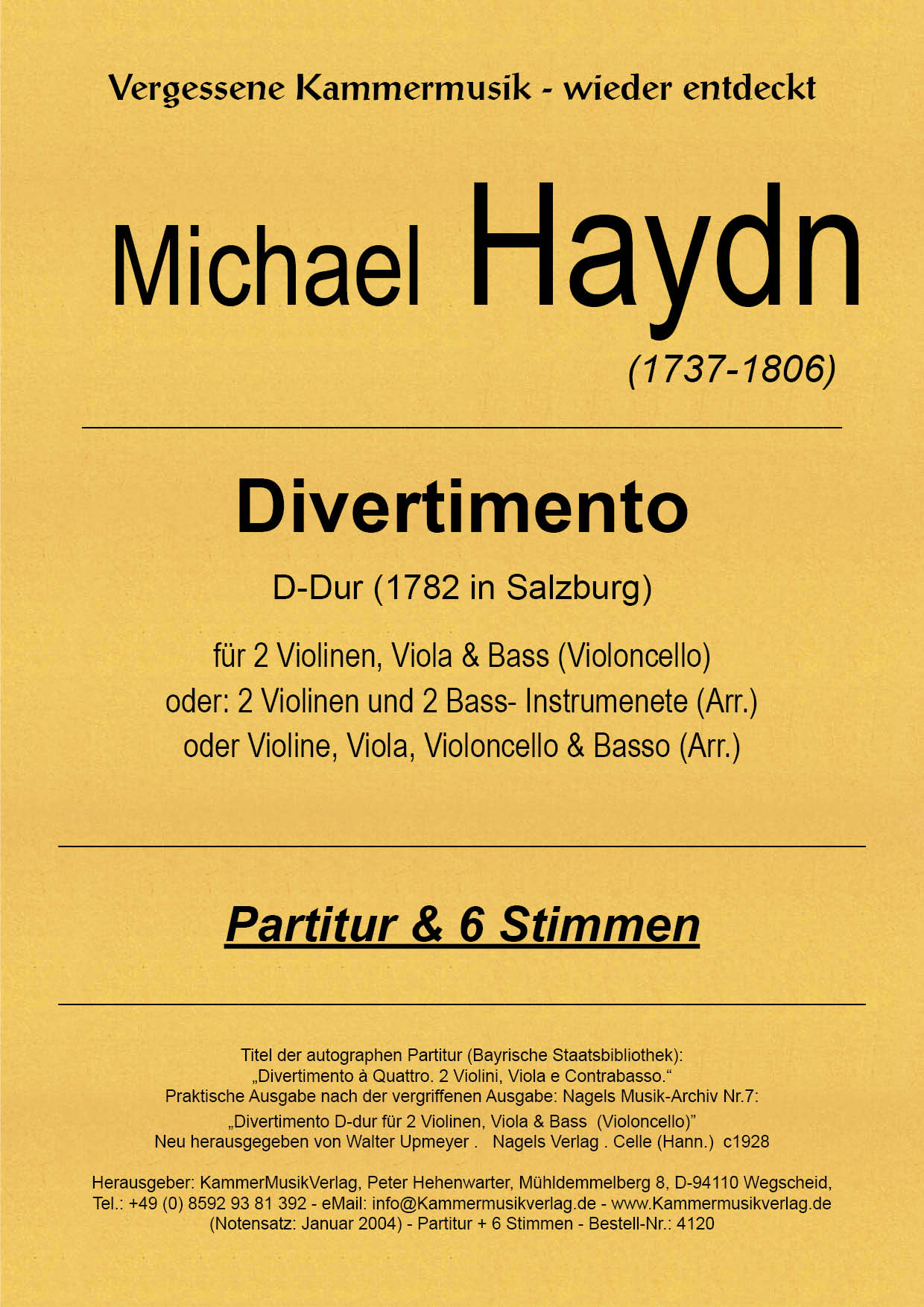 4120_HaydnMich_Titelgrafik58f36dda24f84 Haydn, Michael – Streichquartett D-Dur