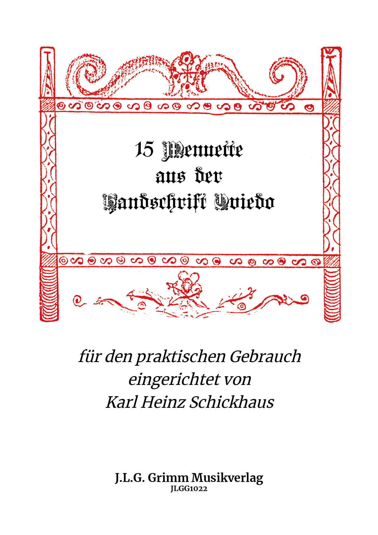 JLGG1022_Salterio_Menuette 15 Menuette aus der  Handschrift Oviedo