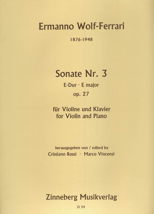 Sonate Nr. 3, E-Dur, op. 27