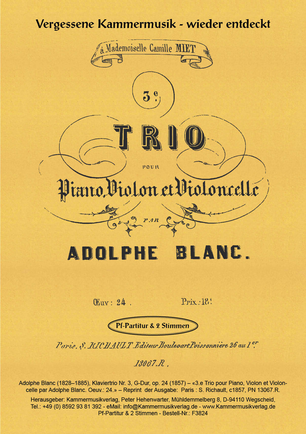 F3824-Blanc_op_24_Titelgrafik Blanc, Adolphe - Piano Trio No. 3, G major, op.24
