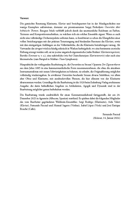 Strauss, Johannes – Der Zigeunerbaron – Ouvertüre