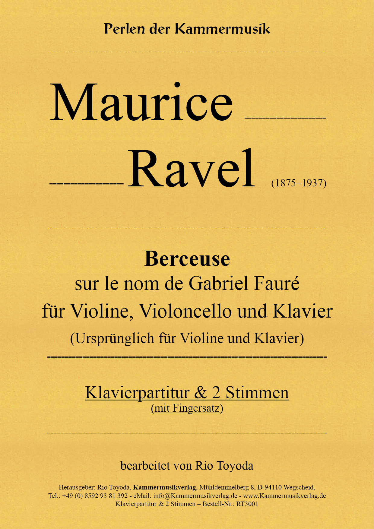RT3001-Ravel-Berceuse_Finger__Titelgrafik Maurice Ravel – Berceuse mit Fingersatz