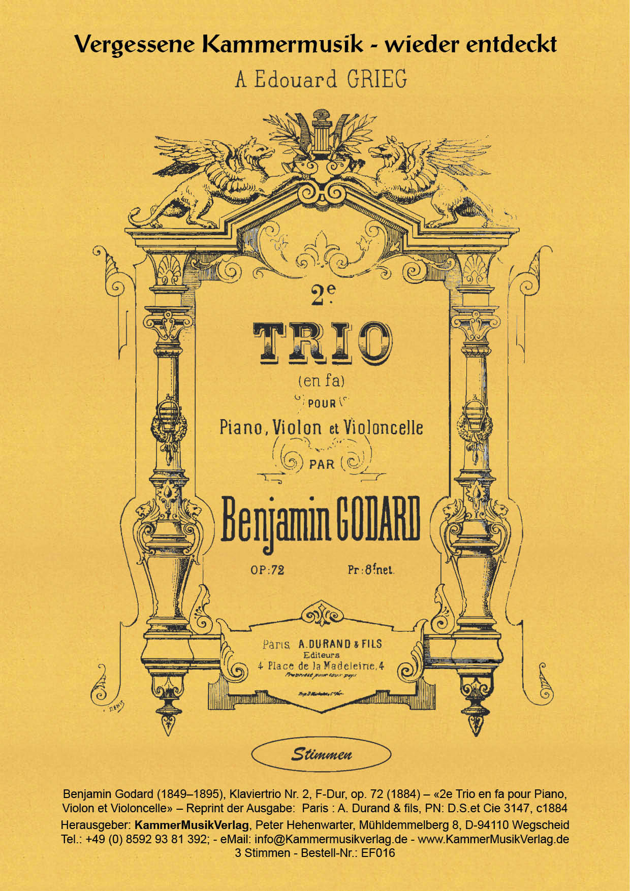EF016-Godard__Titelgrafik Godard, Benjamin –  Klaviertrio Nr. 2, F-Dur, op. 72