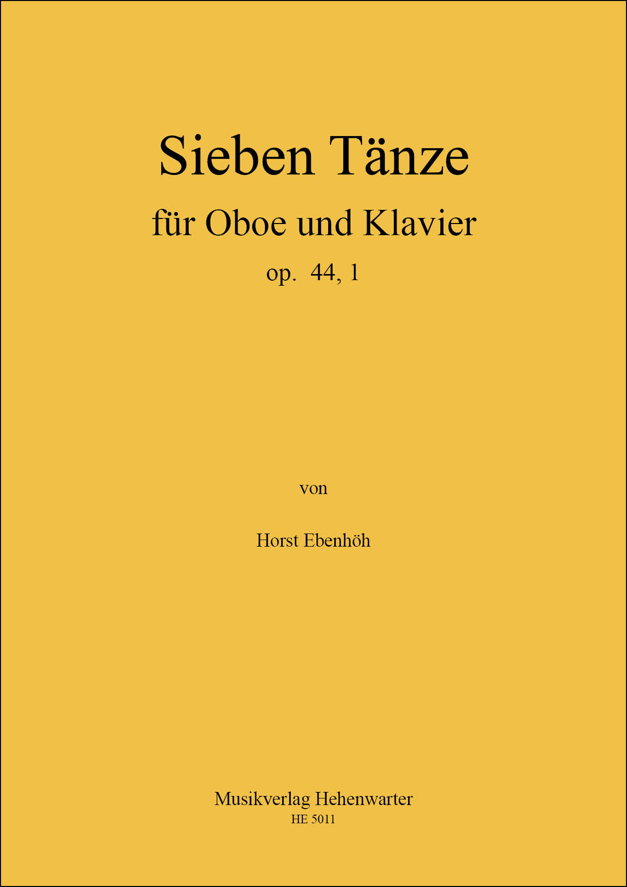 HE-5011-7_T-anze_Titelblatt-f-ur-Internet Ebenhöh, Horst - 7 dances for oboe and piano op. 44.1