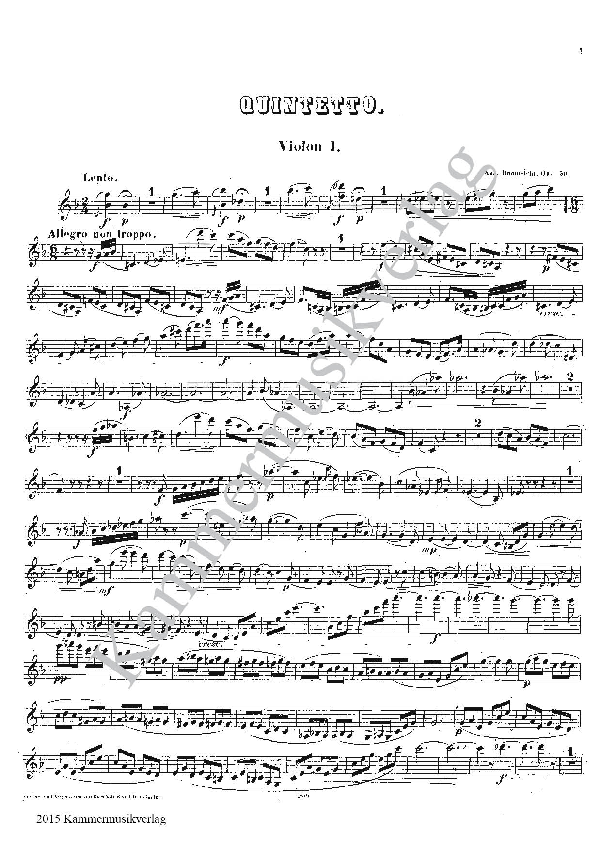 F5059-Rubinstein_op_59_Stimmen Maliszewski (Malichevsky), Witold – Streichquartett Nr. 3, Es-Dur, op. 15