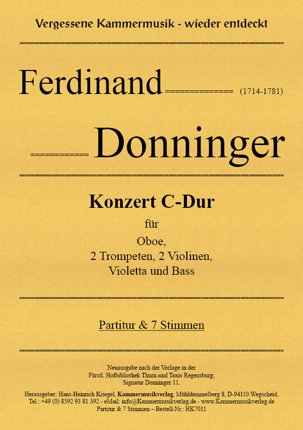 Donninger, Ferdinand – Konzert C-Dur