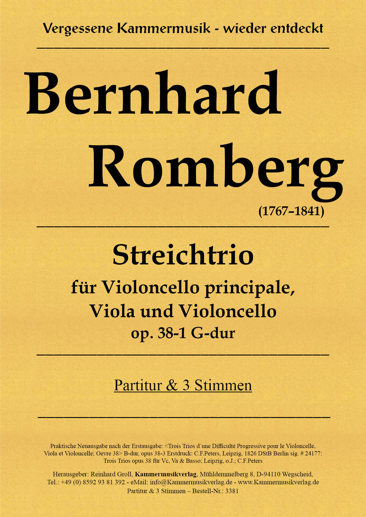 3381-Romberg_op_38_1__TitelgraphikU8gymB1EcaBq1 Romberg, Bernhard – Streichtrio, G-Dur, op 38-1