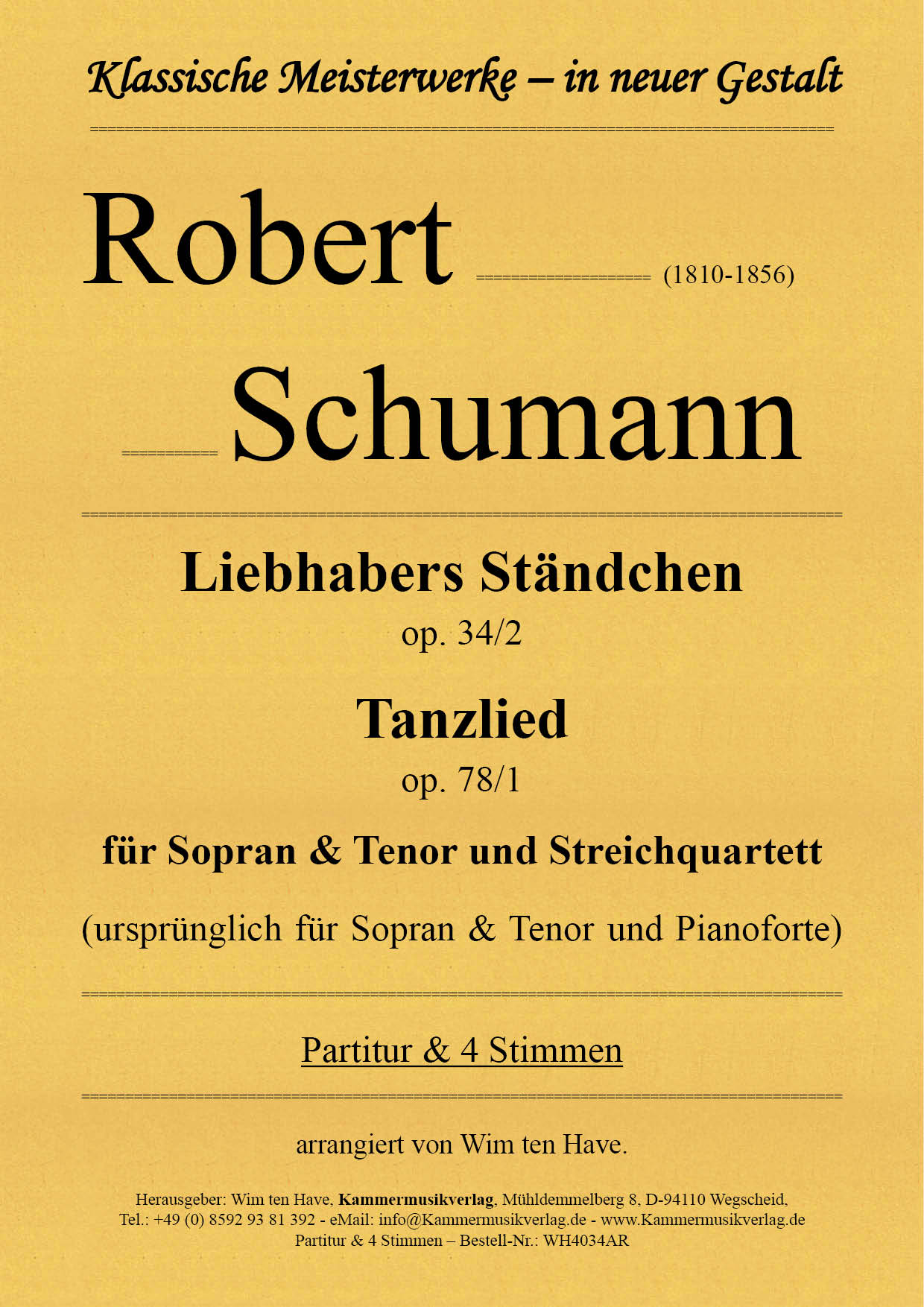 WH4034AR_Schumann_Liebhaber_Titelgrafik0dNpFNkbL305Y Schumann, Robert – Liebhabers Ständchen op. 34/2 & Tanzlied op. 78/1