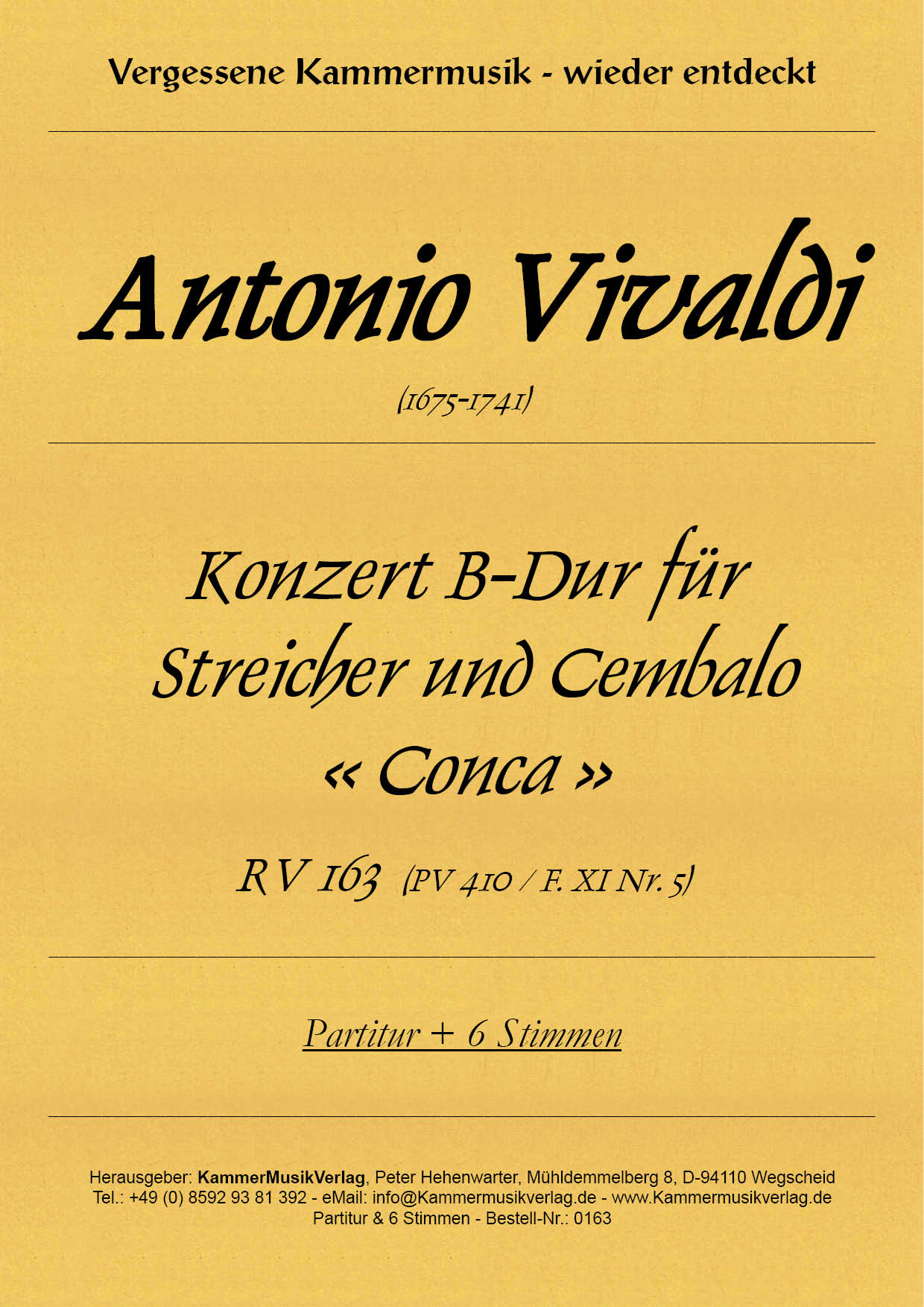 0163-Vivaldi_Titelgrafik597347a27452a Vivaldi, Antonio – Konzert für Streicher und B.c. « Conca »