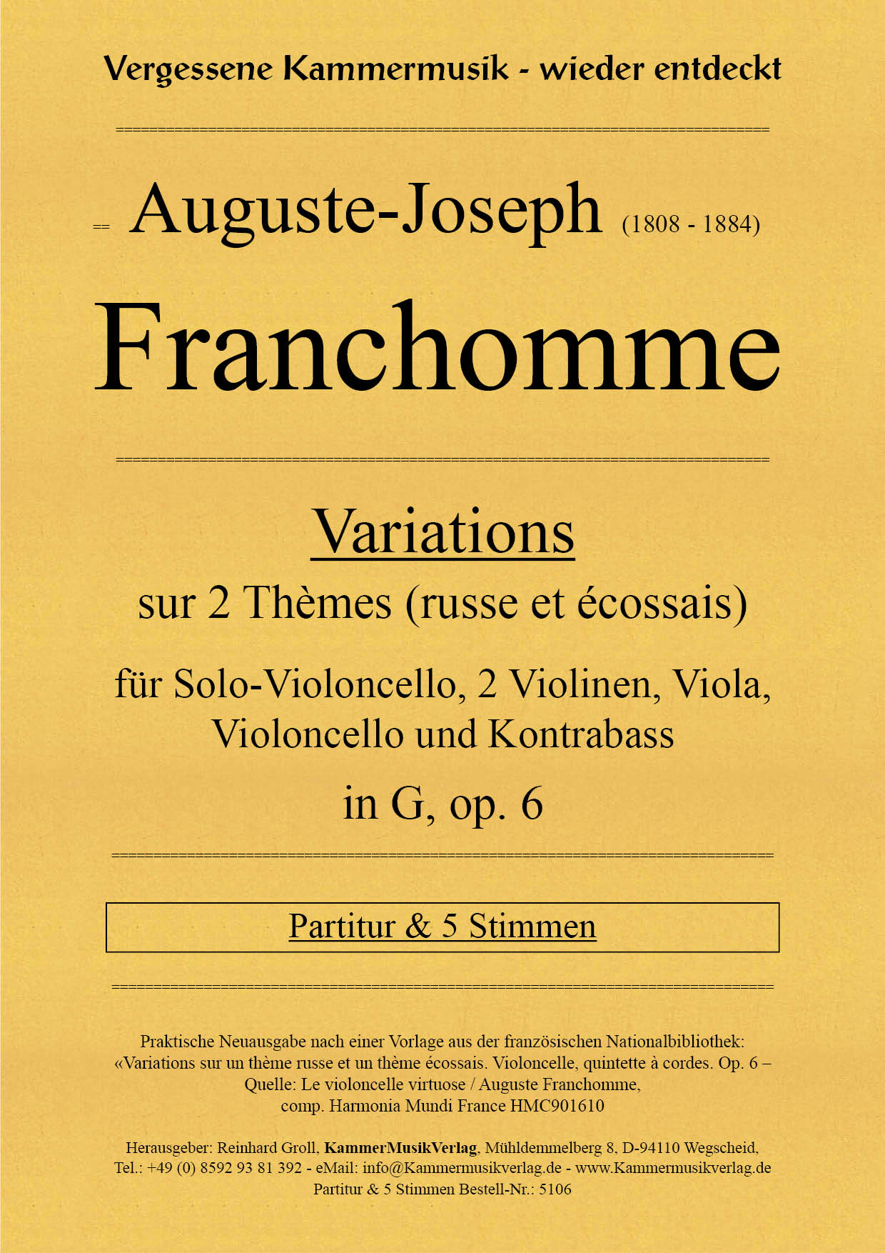 5106-Franchomme_op_6__Titelgrafik58f1038bb4b35 Franchomme, Auguste – Solo-Vc mit Streichquintett, in G, op. 6