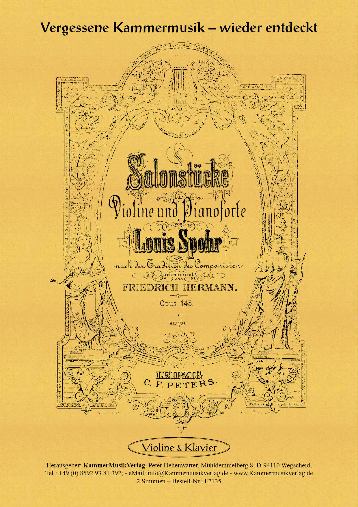 F2145-Spohr_op_145__Titelgrafik Spohr, Louis - Six Salon Pieces, op.145