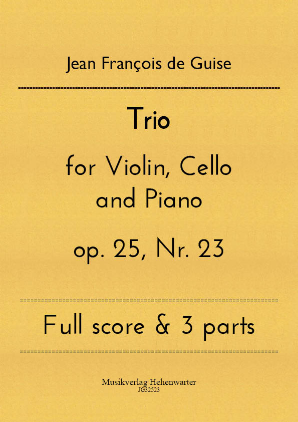 JG32523-Trio-for-Violin__TitelgrafikFDxATaimdWkc4 Guise, Jean François de - Trio for Flute, Oboe and Bassoon op. 25, No. 22