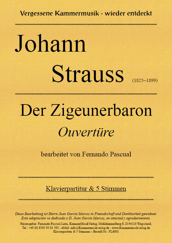 Strauss, Johannes – Der Zigeunerbaron – Ouvertüre