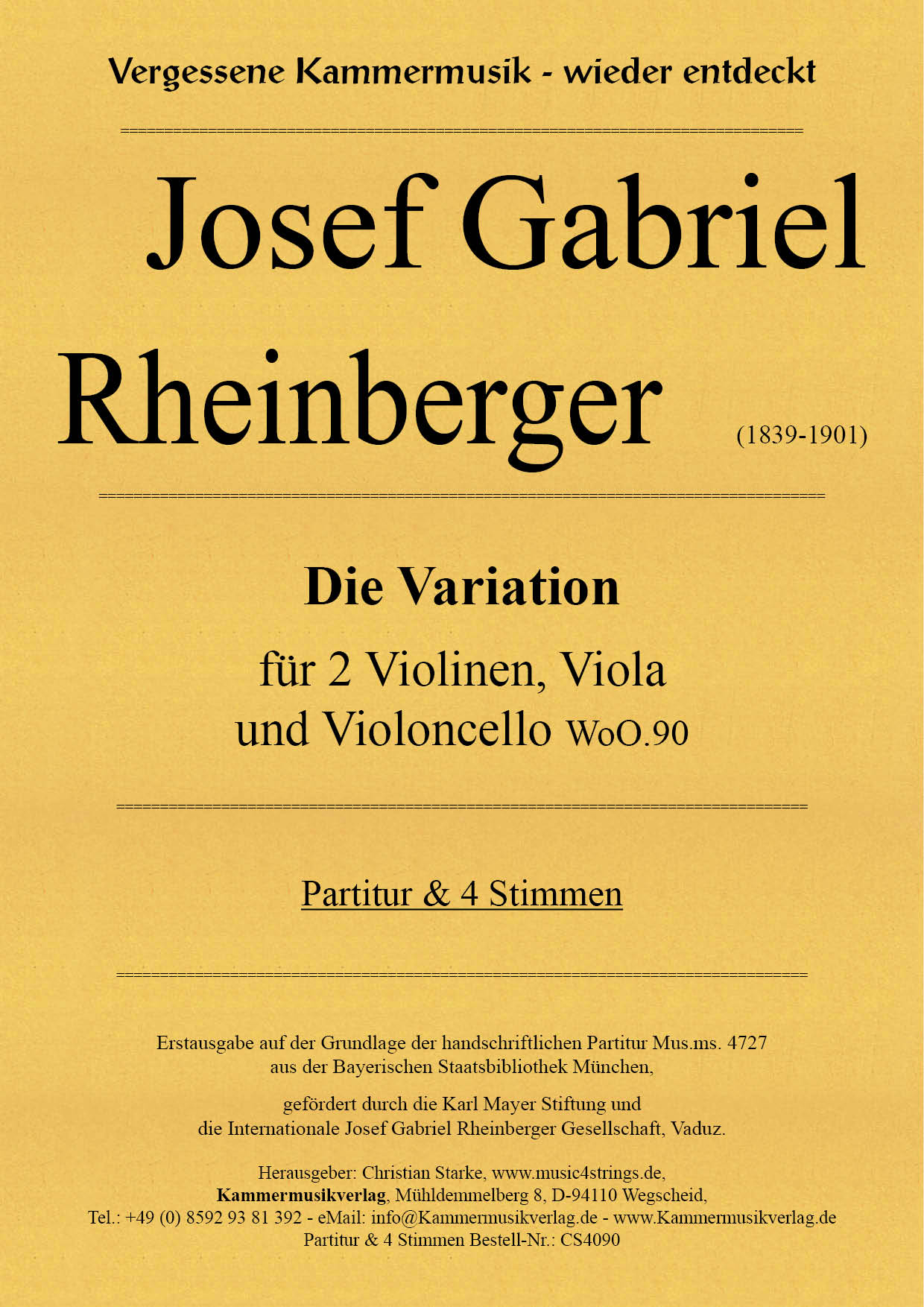 CS4090-Rheinberger_Var__Titelgrafik Rheinberger, Josef Gabriel – Die Variation WoO.90
