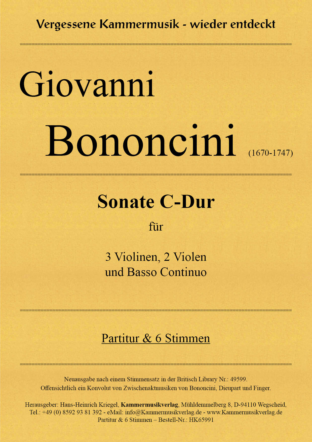 HK65991-Bon_Sonate__Titelgrafik Bononcini Giovanni – Sonate C-Dur
