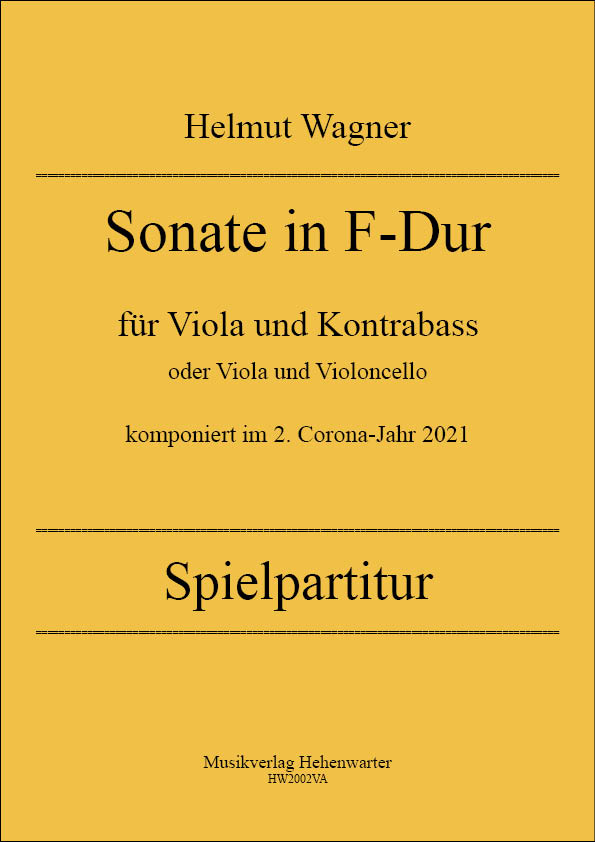 HW2001Titelseiten3 Wagner, Helmut –  Sonate in F-Dur komponiert im 2. Corona-Jahr 2021