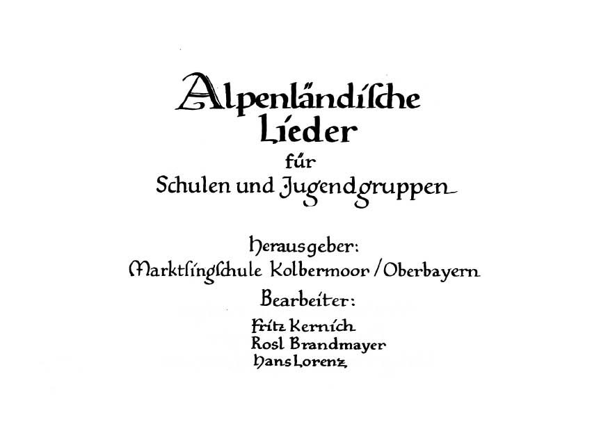 Hasinger_51_Vorschau Alpenländische Lieder – für Schüler und Jugendgruppen