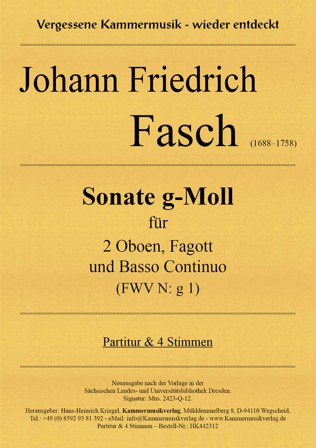 HK442312-Fasch-Sonate_g_Moll_1__Titelgrafik Fasch, Johann Friedrich – Sonate g-Moll (FWV N: g 1)