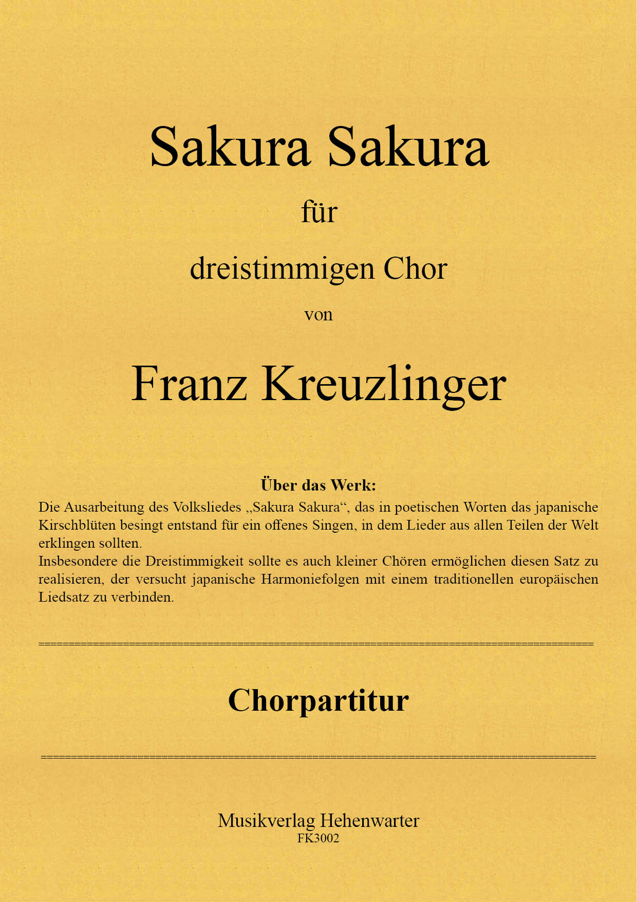 FK3002-Sakura__Titelgrafik Kreuzlinger Franz  – Sakura Sakura
