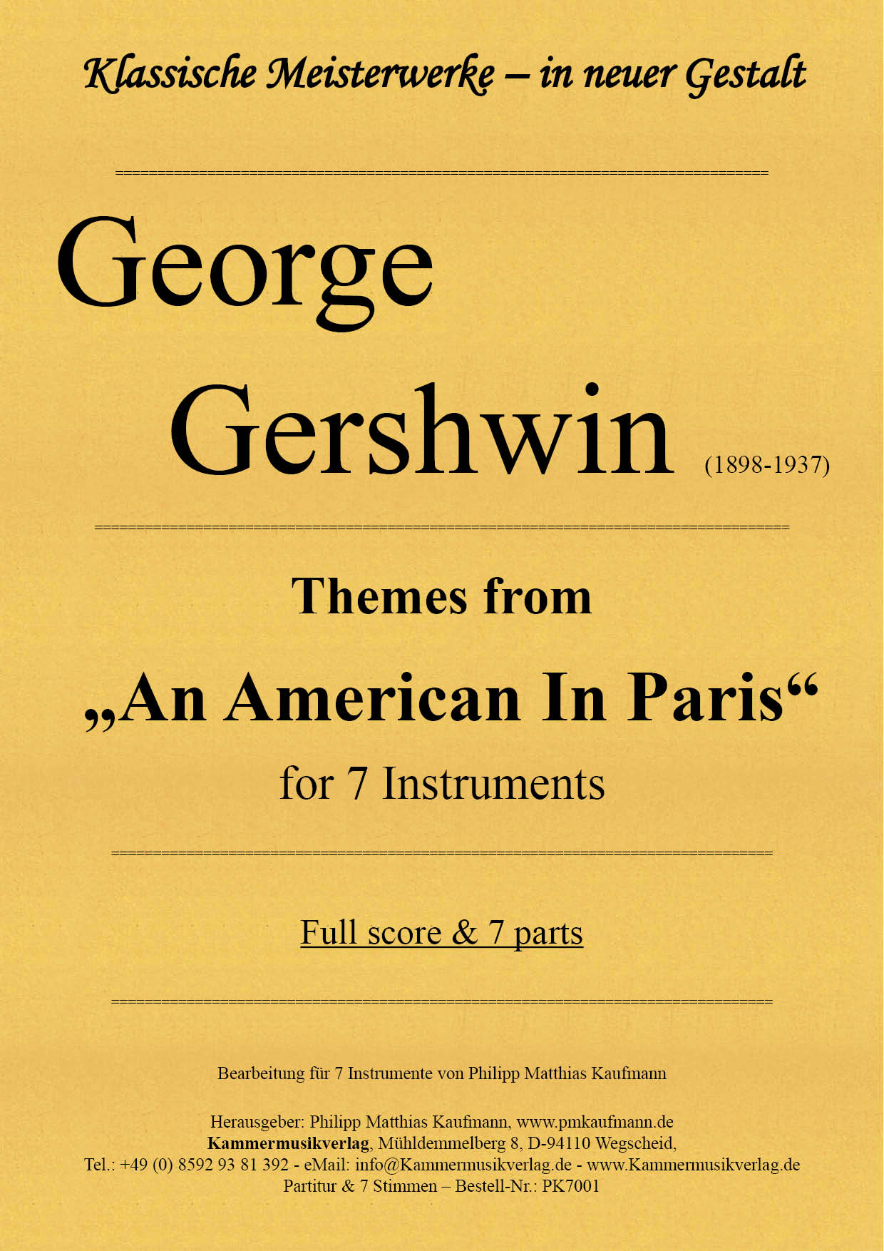PK7001-American_Sept__Titelgrafik Gershwin George – Themes from „An American In Paris“