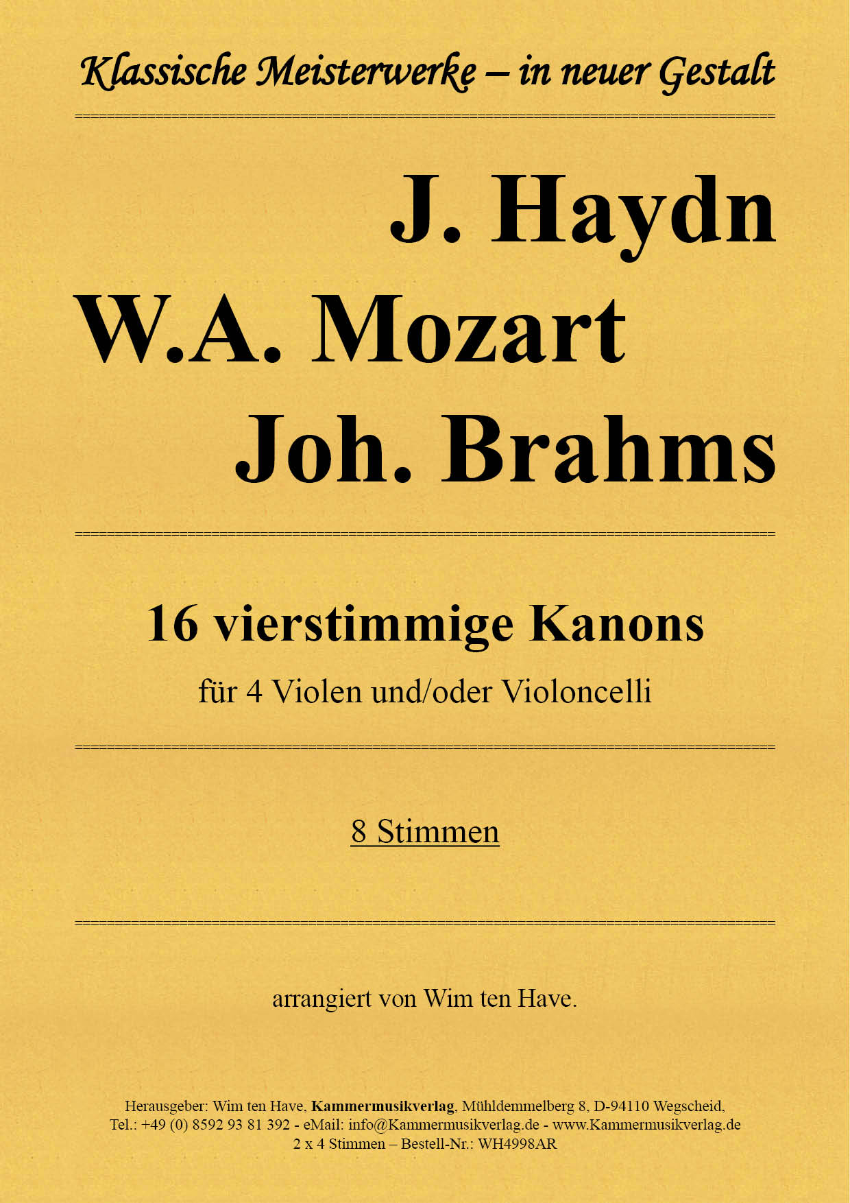 WH4998AR_Kanons__TitelgrafikkzLZQXYqmQJZl Haydn, Mozart, Brahms – 16 vierstimmige Kanons für 4 Violen und/oder Violoncelli