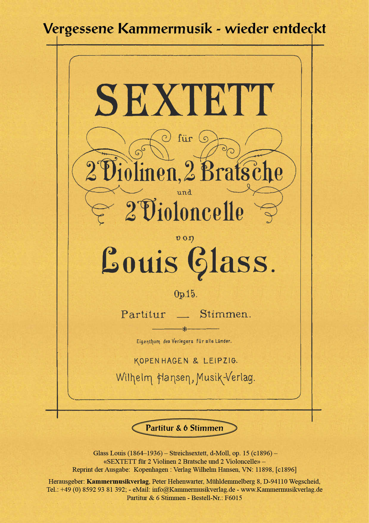 F6015-Glass_op_15__TitelgrafikHomPeCTp6nXtg Glass, Louis – Streichsextett, d-Moll, op. 15