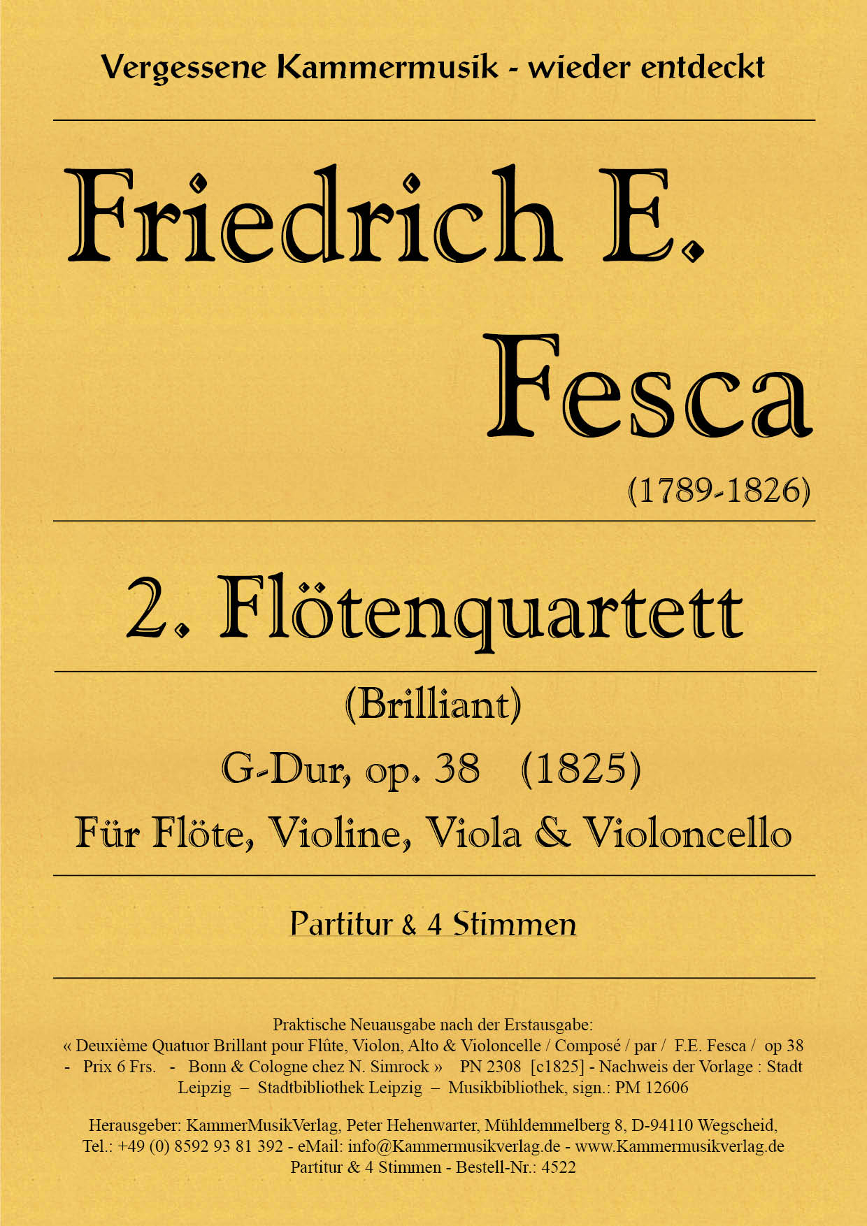 4522_Fesca_op_38_TitelgrafikUSsYndC8G7nmJ Fesca, Friedrich Ernst - Flute Quartet No. 2, G major, op. 38