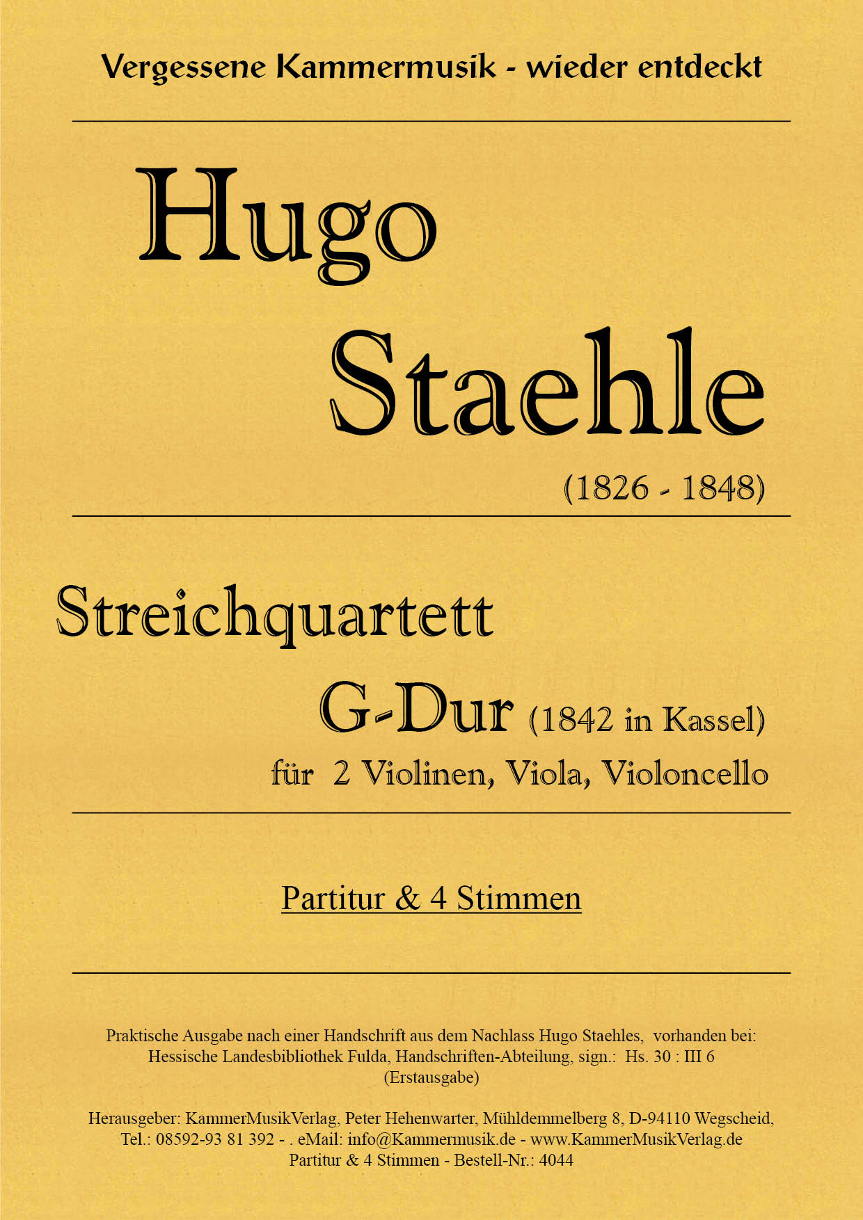 4044-Stehle_G_Dur_Titelgrafik5a1e8c66d3613 Staehle, Hugo – Streichquartett, G-Dur