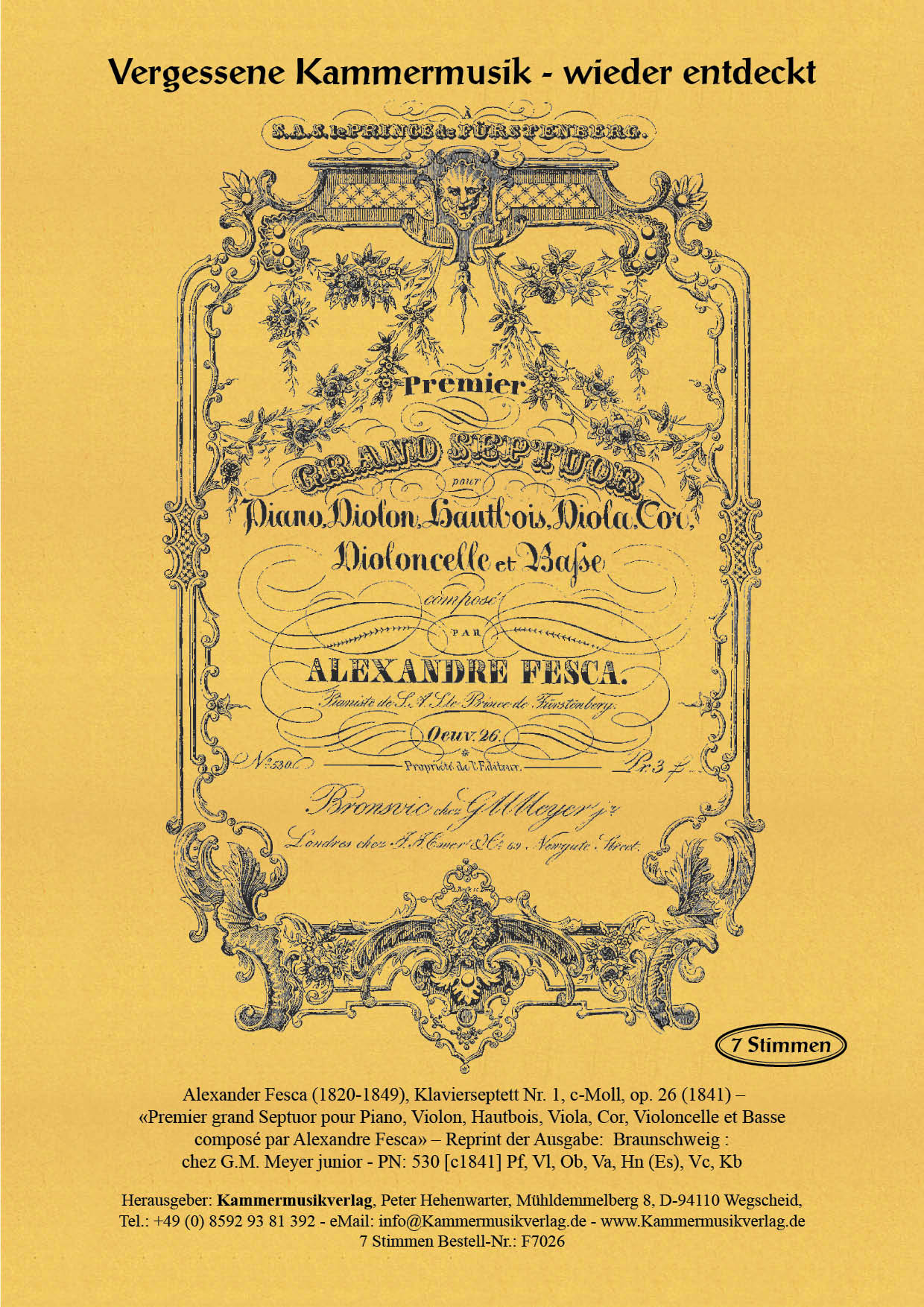 F7026-Fesca_Sept_op_26__TitelgrafikZLiIrVhLEBfYs Fesca, Alexander – Klavierseptett Nr. 1, c-Moll, op. 26