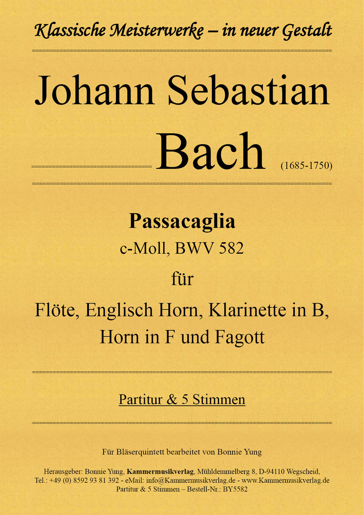 BY5582-Passacaglia__Titelgrafik Bach, Johann Sebastian –  Passacaglia in c-Moll