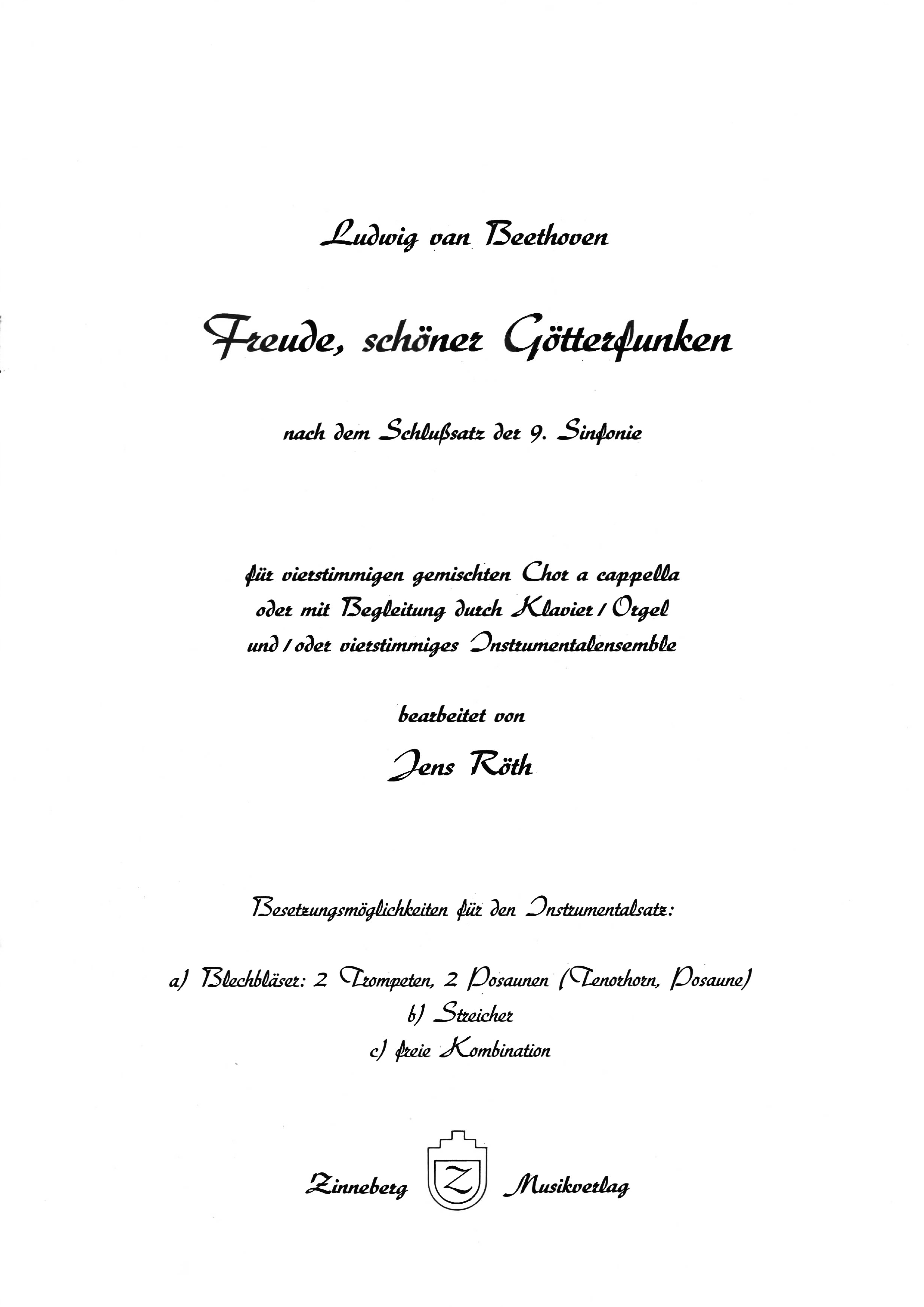  Freude, schöner Götterfunken