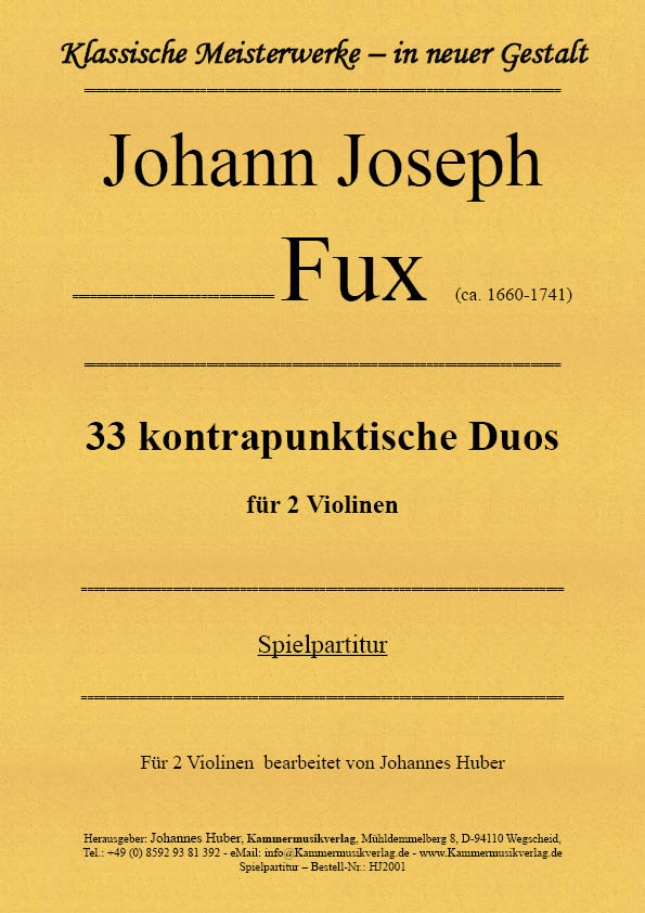 33 kontrapunktische Duos