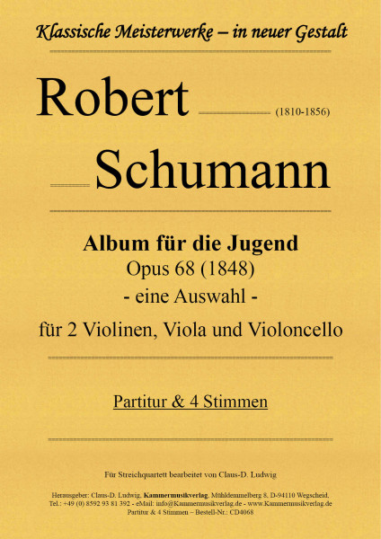 Robert Schumann – Album für die Jugend – eine Auswahl