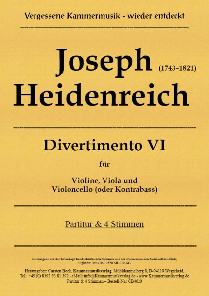 Joseph Heidenreich – Divertimento VI