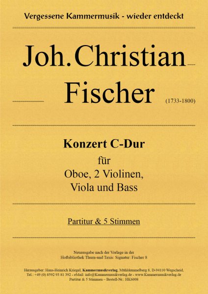 Fischer, Joh. Christian – Konzert C-Dur