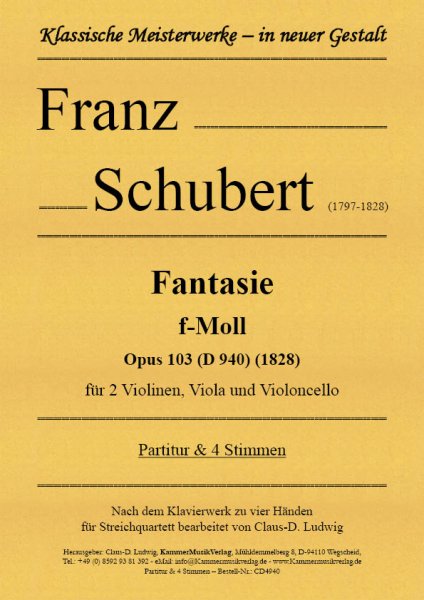 Schubert, Franz – Fantasie f-Moll
