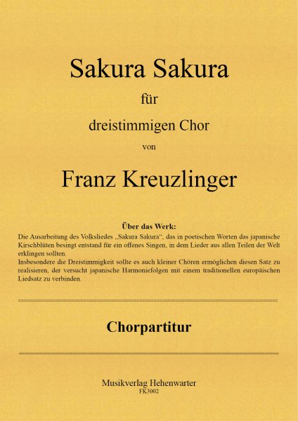 Karl Kempter – Pastoralmesse in G für Dreigesang oder Frauenchor, Violine und Gitarre