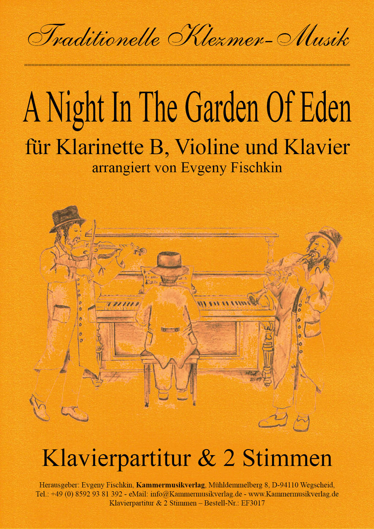 Noten Fur A Night In The Garden Of Eden Klezmer Musik