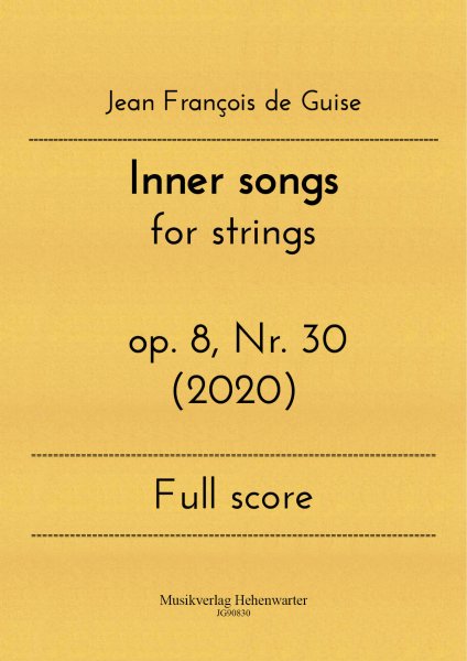 Guise, Jean François de – Inner songs