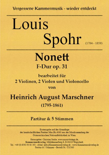 Spohr, Louis – Nonett F-Dur op. 31